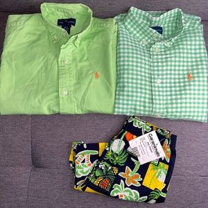 PRE-OWNED BOYS CLOTHING LOT 3 PIECES SIZE 6 (MIXED BRANDS)
